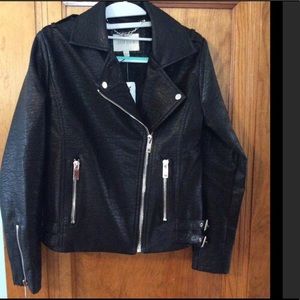 Moon River Faux Leather Jacket 